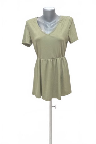 Damen -T-ShirtSheinohne Aufdruck,farbekhaki,größe40