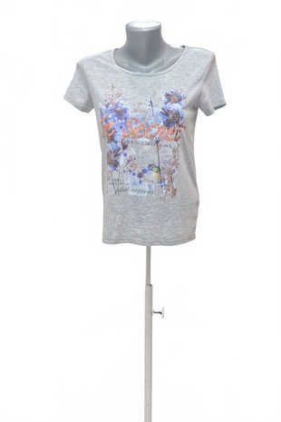 Damen -T-ShirtMontegomit Aufdruck,farbegrau,größeS