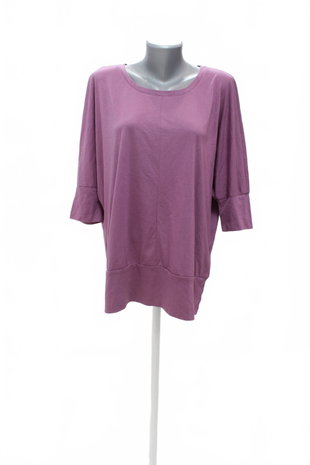 Damen -T-ShirtTchiboohne Aufdruck,farbeviolett,größeL