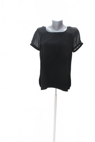 Damen -T-ShirtPromodohne Aufdruck,farbeschwarz,größeM