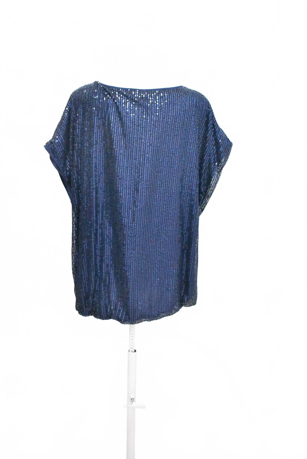 Damen -T-ShirtSheinohne Aufdruck,farbeblau,größe3XL