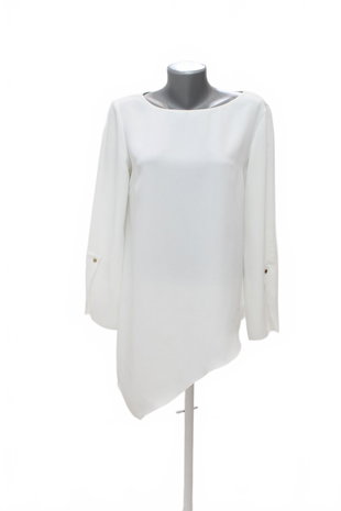 Damen -T-ShirtZaraohne Aufdruck,farbeweiss,größeL