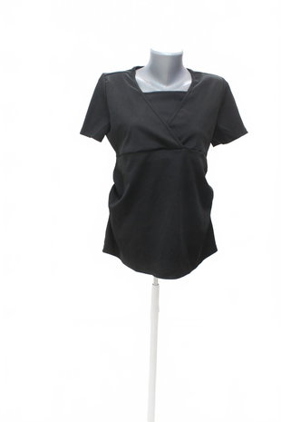 Damen -T-ShirtSheinohne Aufdruck,farbeschwarz,größeXL