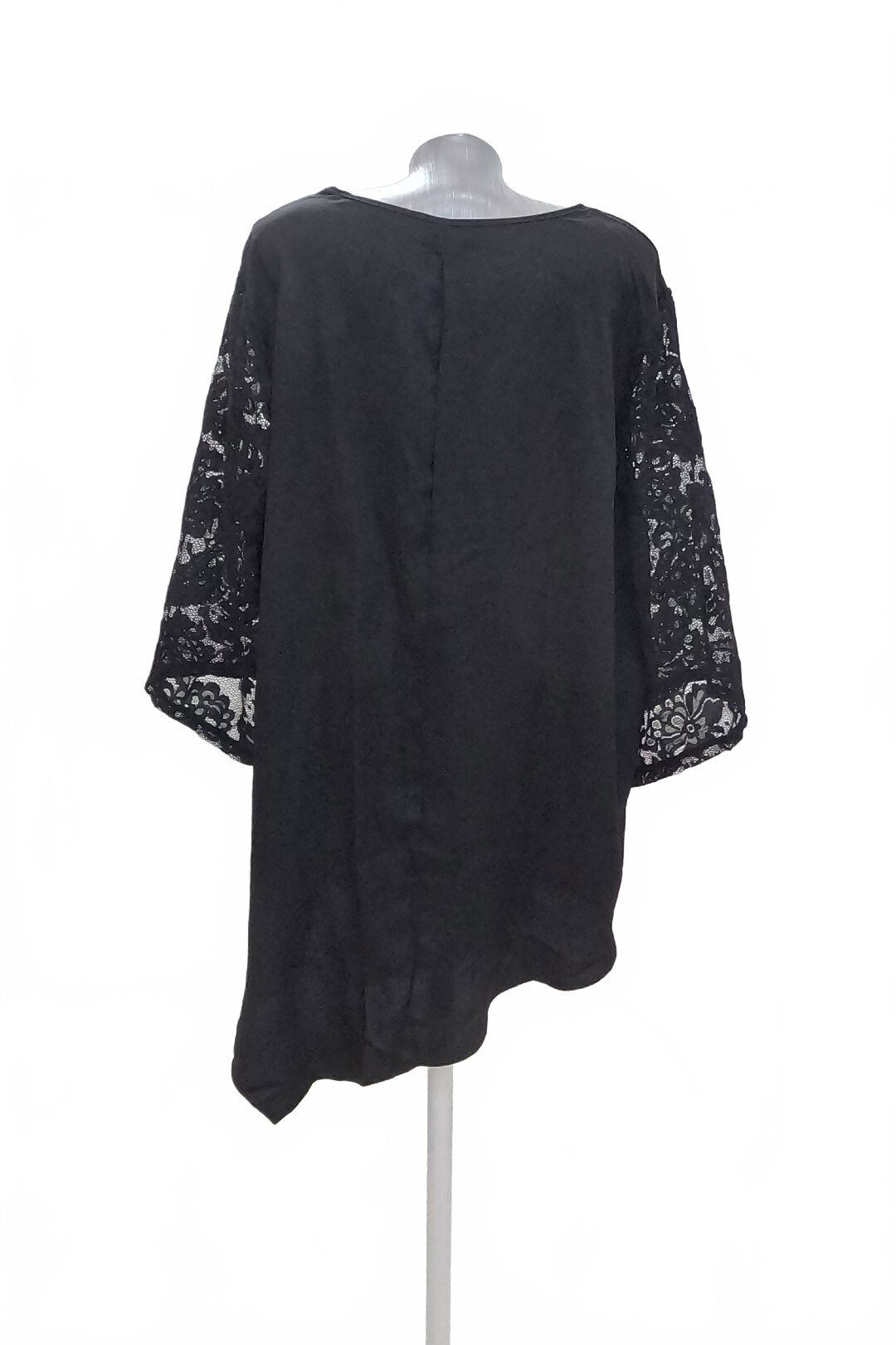Damen -T-ShirtSheinohne Aufdruck,farbeschwarz,größe3XL