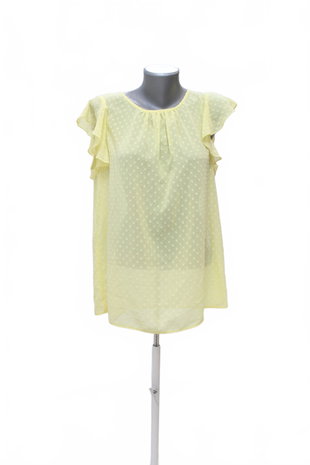 Damen -T-ShirtF&Fohne Aufdruck,farbegelb,größe44