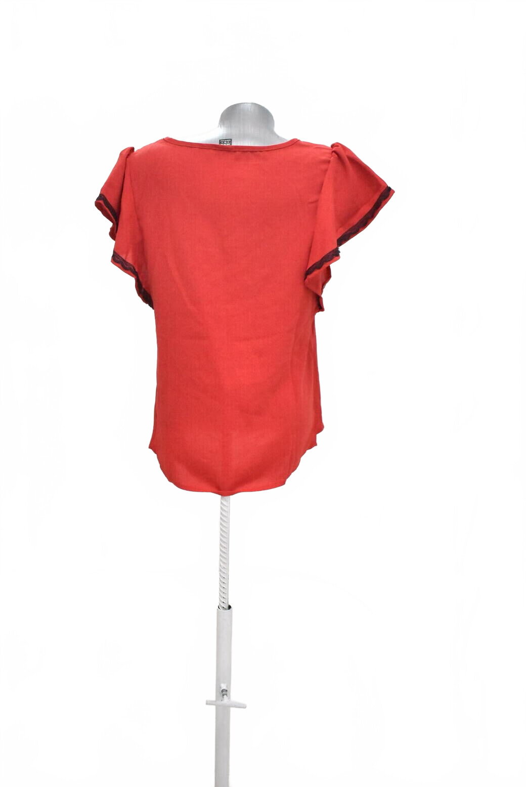 Damen -T-ShirtSheinohne Aufdruck,farberot,größe36