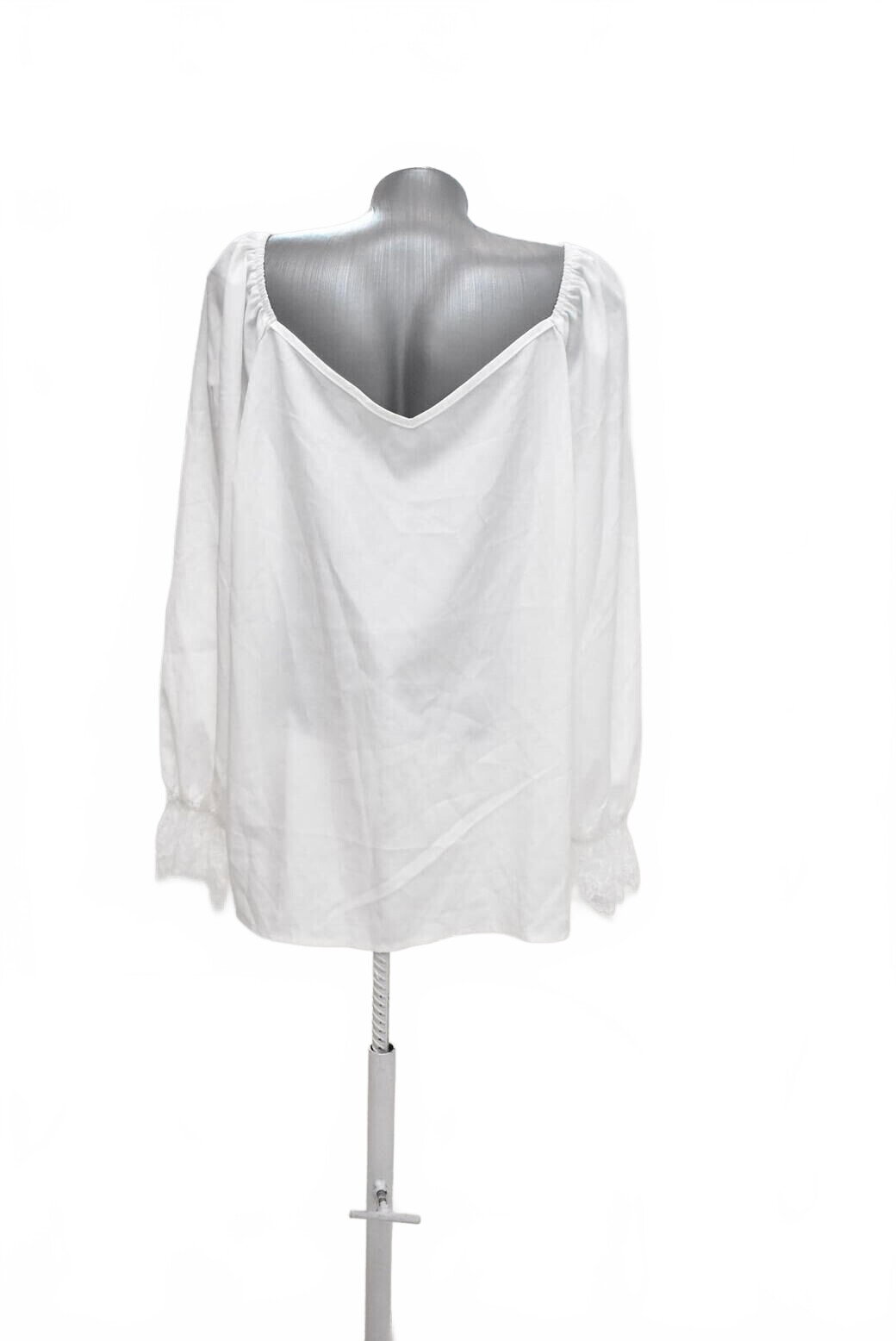 Damen -T-ShirtSheinohne Aufdruck,farbeweiss,größe2XL