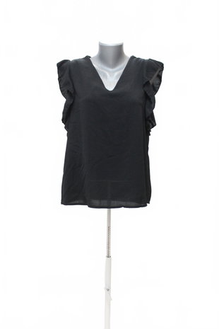 Damen -T-ShirtNew Collectionohne Aufdruck,farbeschwarz,größeM
