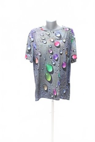 Damen -T-ShirtGenesisohne Aufdruck,farbegemustert,größe4XL