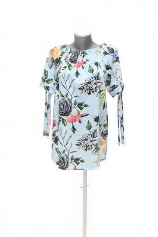 Damen -T-ShirtGenesisohne Aufdruck,farbegeblümt,größeM