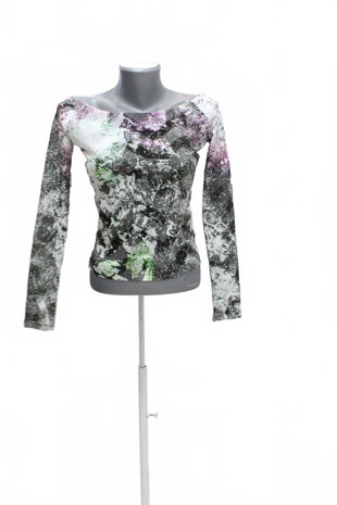 Damen -T-ShirtDesigualohne Aufdruck,farbegemustert,größeS