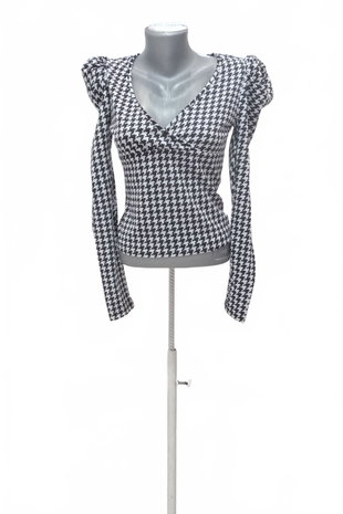 Damen -T-ShirtSheinohne Aufdruck,farbegemustert,größeS