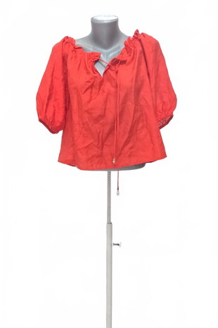 Damen -T-ShirtH&Mohne Aufdruck,farberot,größeXS