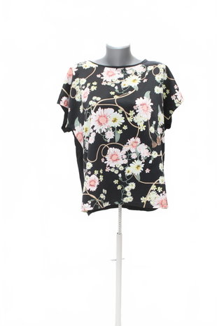 Damen -T-ShirtEsmaraohne Aufdruck,farbegeblümt,größe44