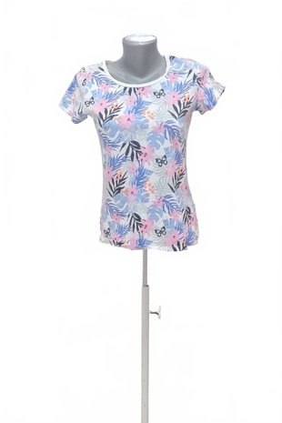 Damen -T-ShirtOrsayohne Aufdruck,farbegeblümt,größeS