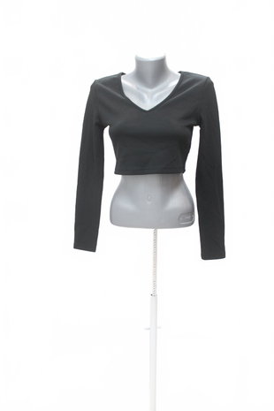 Damen -T-ShirtSheinohne Aufdruck,farbeschwarz,größe36