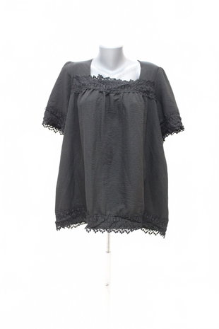 Damen -T-ShirtGenesisohne Aufdruck,farbeschwarz,größe2XL