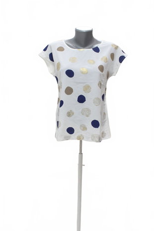 Damen -T-ShirtGenesismit Aufdruck,farbeweiss,größeS