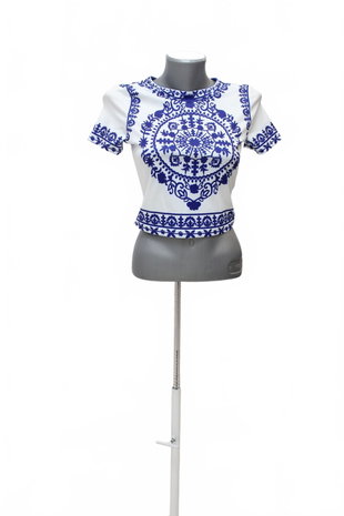 Damen -T-ShirtSheinohne Aufdruck,farbegemustert,größeS