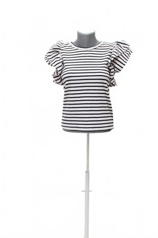 Damen -T-ShirtZaraohne Aufdruck,farbegestreift,größeM