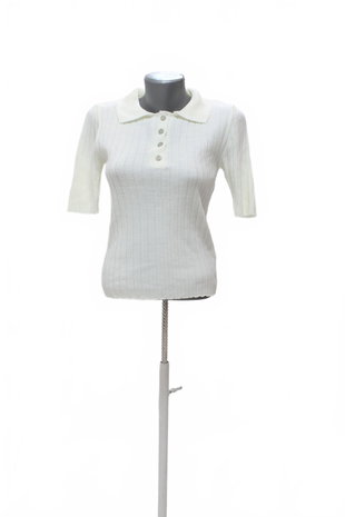 Damen -T-ShirtTrendyolohne Aufdruck,farbeweiss,größeS