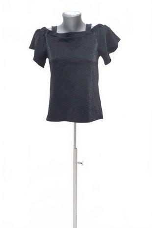 Damen -T-ShirtF&Fohne Aufdruck,farbeschwarz,größe38