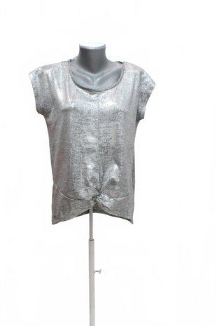 Damen -T-ShirtPage Oneohne Aufdruck,farbegrau,größeM
