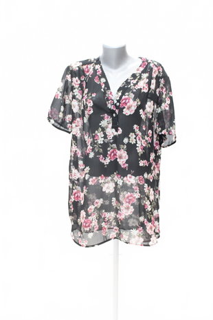 Damen -T-ShirtJaninaohne Aufdruck,farbegeblümt,größe46