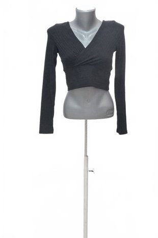 Damen -T-ShirtSheinohne Aufdruck,farbeschwarz,größe36