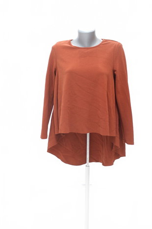 Damen -T-ShirtSheinohne Aufdruck,farbebraun,größeS