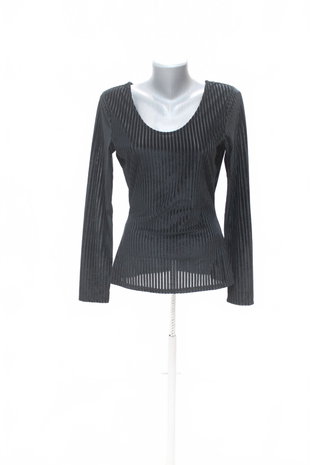 Damen -T-ShirtCamaieuohne Aufdruck,farbeschwarz,größeM