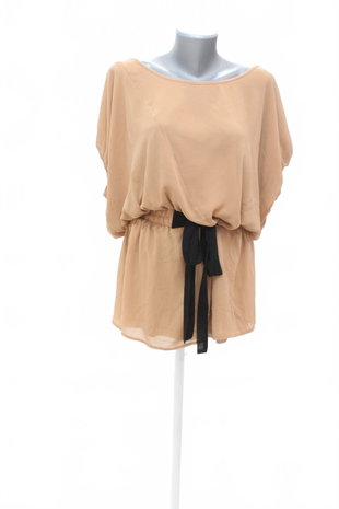 Damen -T-ShirtVilaohne Aufdruck,farbebraun,größeL