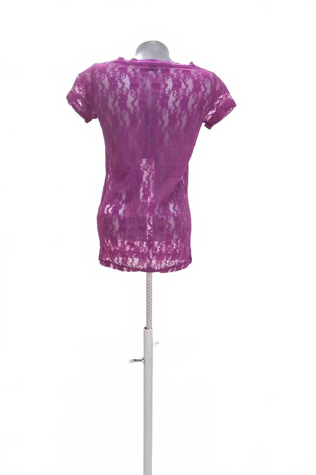 Damen -T-ShirtGateohne Aufdruck,farbeviolett,größeS