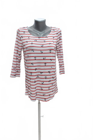 Damen -T-ShirtJaninaohne Aufdruck,farbegestreift,größe38