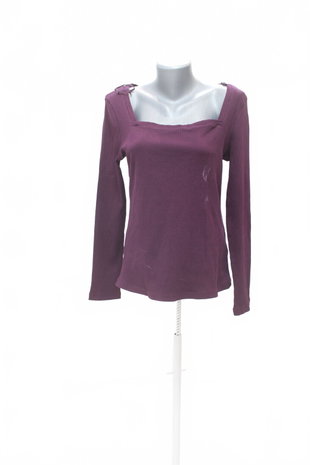 Damen -T-ShirtBelovedohne Aufdruck,farbeviolett,größe2XL