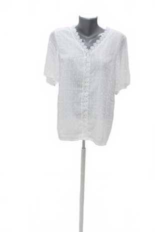 Damen -T-ShirtGenesisohne Aufdruck,farbeweiss,größeM