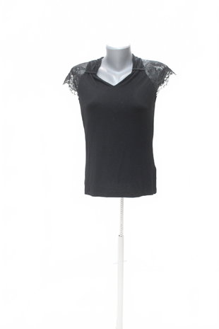 Damen -T-ShirtGenesisohne Aufdruck,farbeschwarz,größeS
