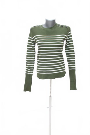 Damen -T-ShirtGenesisohne Aufdruck,farbegestreift,größeS