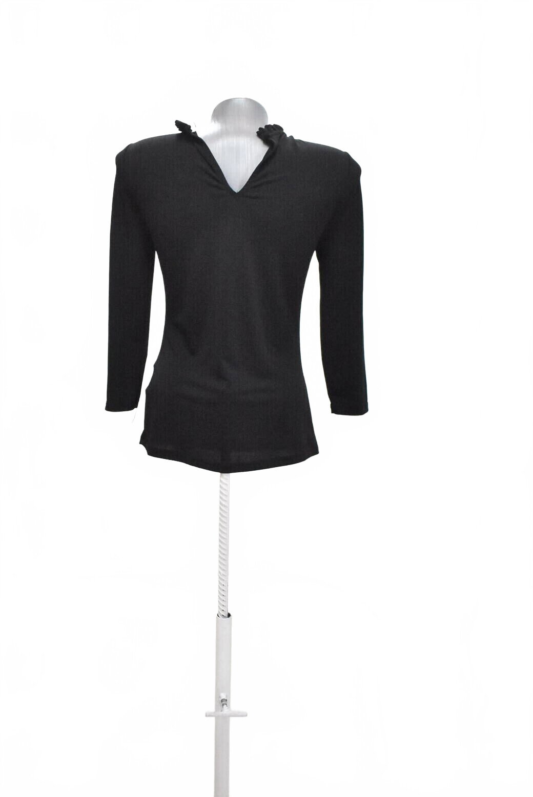 Damen -T-ShirtCamaieuohne Aufdruck,farbeschwarz,größeS