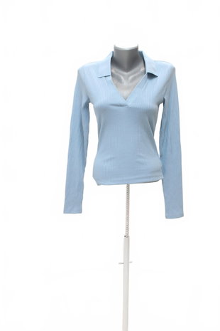 Damen -T-ShirtH&Mohne Aufdruck,farbeblau,größeM
