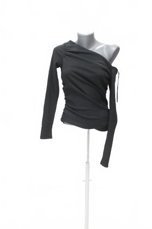 Damen -T-ShirtF&Fohne Aufdruck,farbeschwarz,größeM