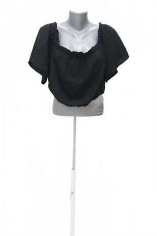 Damen -T-ShirtSheinohne Aufdruck,farbeschwarz,größe4XL