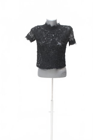 Damen -T-ShirtZaraohne Aufdruck,farbeschwarz,größeS