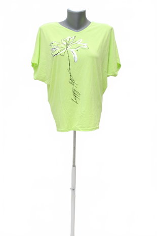 Damen -T-ShirtGenesismit Aufdruck,farbegrün,größeS