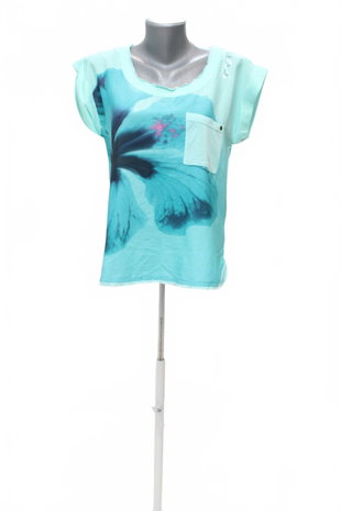 Damen -T-ShirtEspritohne Aufdruck,farbeblau,größeXS