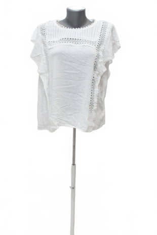 Damen -T-ShirtPage Oneohne Aufdruck,farbeweiss,größe44