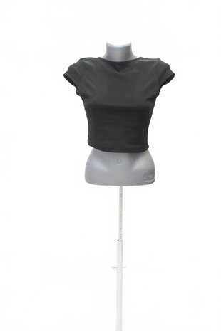 Damen -T-ShirtSheinohne Aufdruck,farbeschwarz,größe36