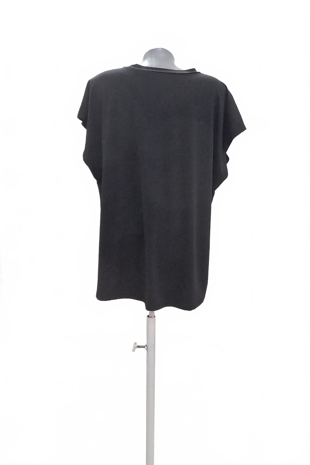 Damen -T-ShirtSheinmit Aufdruck,farbeschwarz,größeXL