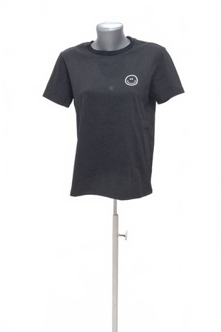 Damen -T-ShirtSheinohne Aufdruck,farbeschwarz,größeS