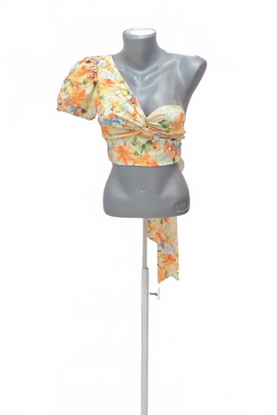 Damen -T-ShirtSheinohne Aufdruck,farbegeblümt,größe38